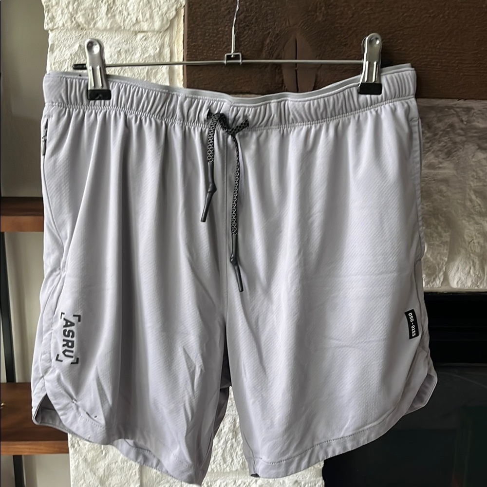 ASRV Light Gray Athletic Shorts 7” Inseam